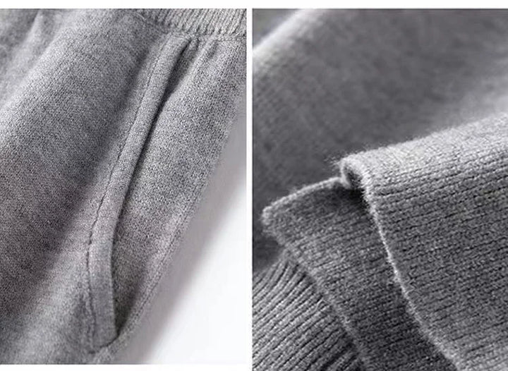 Olivia Bennet | Wool Pants for Women in Classic Fit, Gray