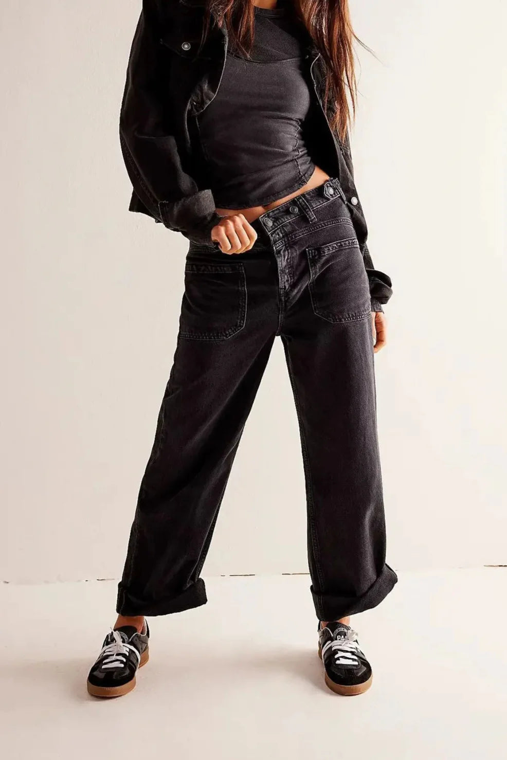 Olivia Bennet | High-Waist Wide-Leg Denim Jeans for Women