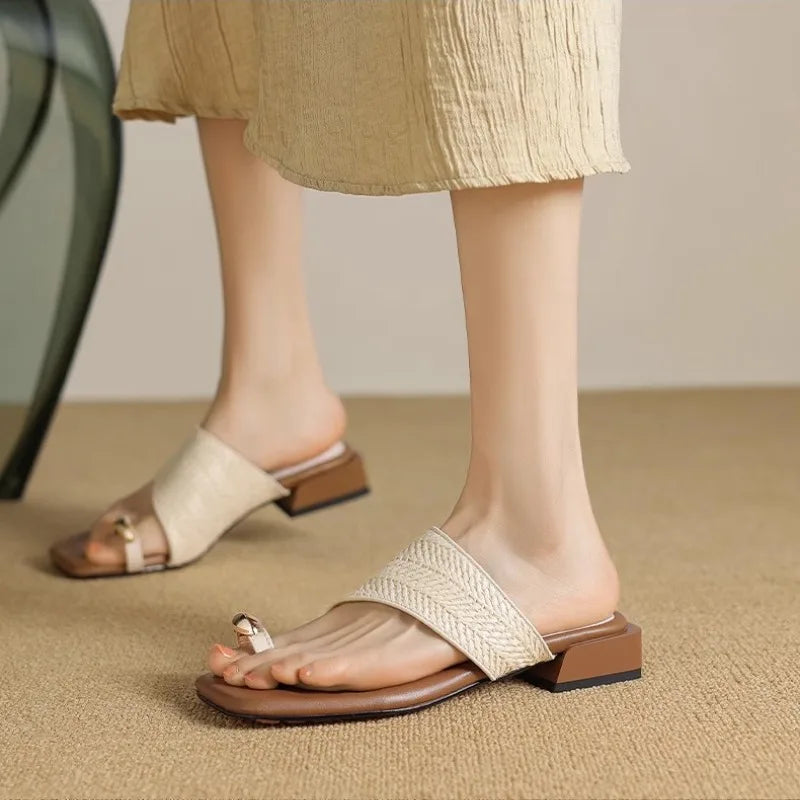 Olivia Bennet | Luxe Flats for Women in Leather, Slip-On Style