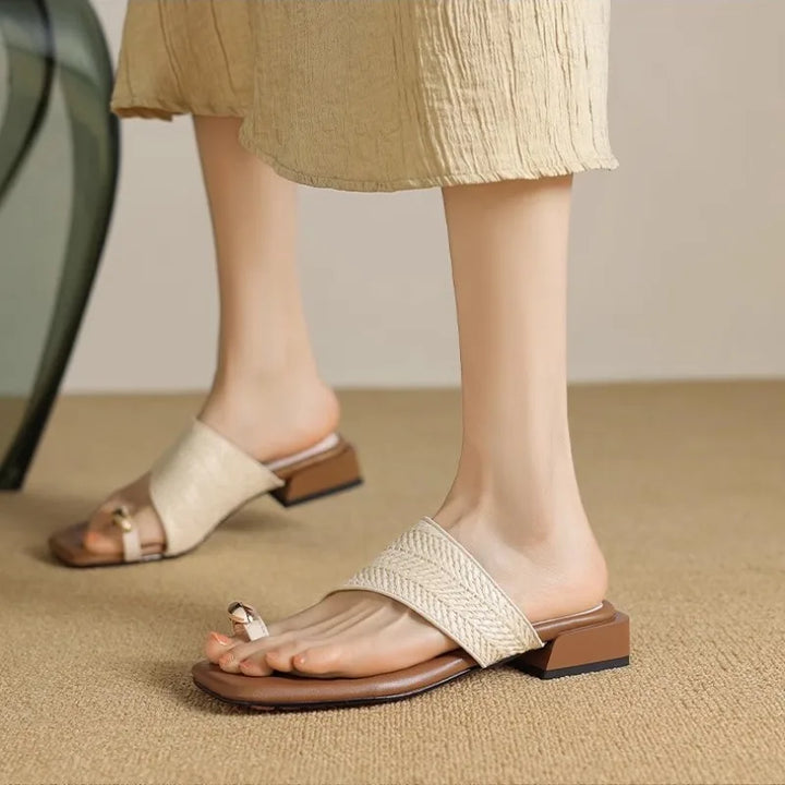 Olivia Bennet | Luxe Flats for Women in Leather, Slip-On Style