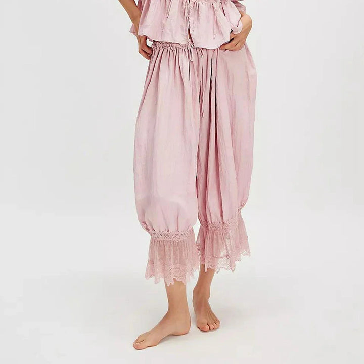 Olivia Bennet | Lace Lantern Pants for Women