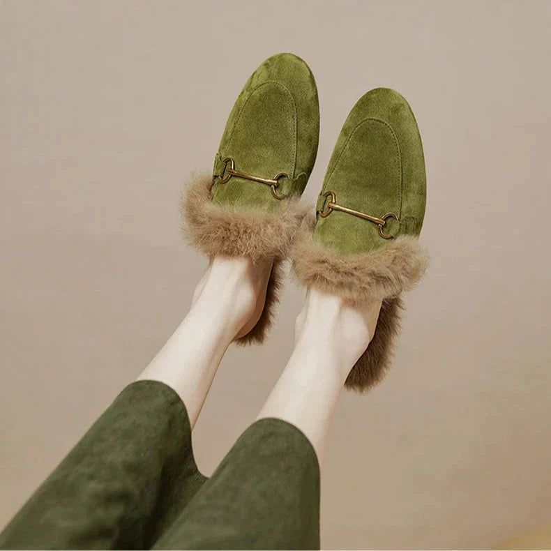 Olivia Bennet | Luxe Mule for Women in Leather, Slip-On, Black