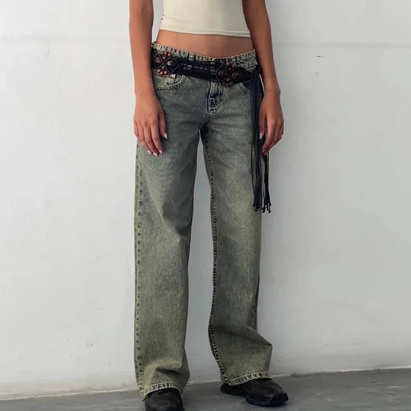 Olivia Bennet | Low-Waist Denim Jeans for Women