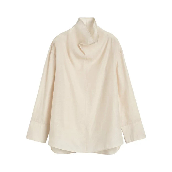 Olivia Bennet | Linen Top for Women in Natural Color