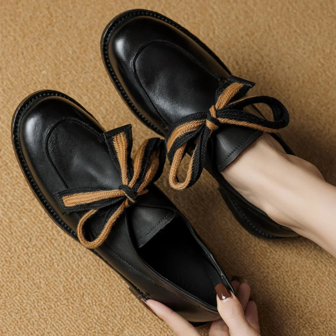 Olivia Bennet | Classic Leather Loafers for Women