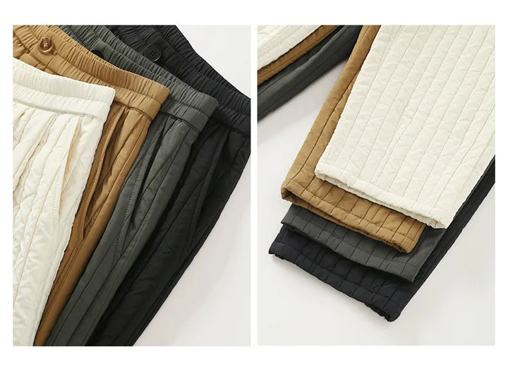 Olivia Bennet | Cotton Wide-Leg Pants for Women in Natural Color