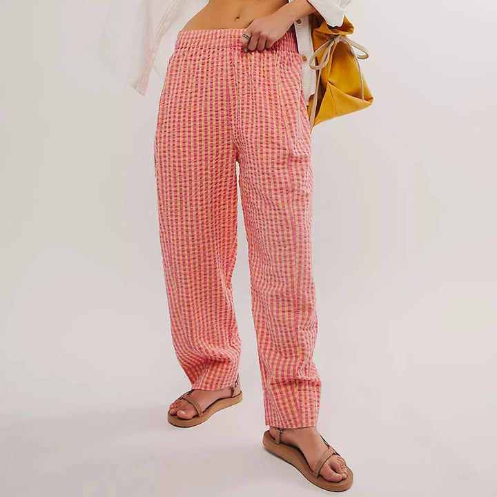 Olivia Bennet | Lounge Pants for Women in Soft Fabric, Relaxed Fit, Gray