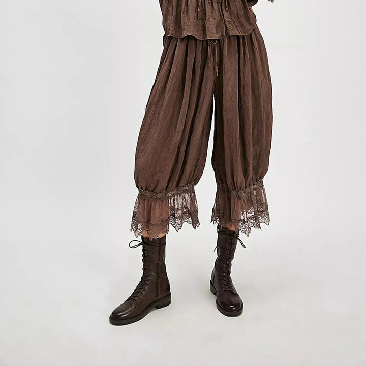 Olivia Bennet | Lace Lantern Pants for Women