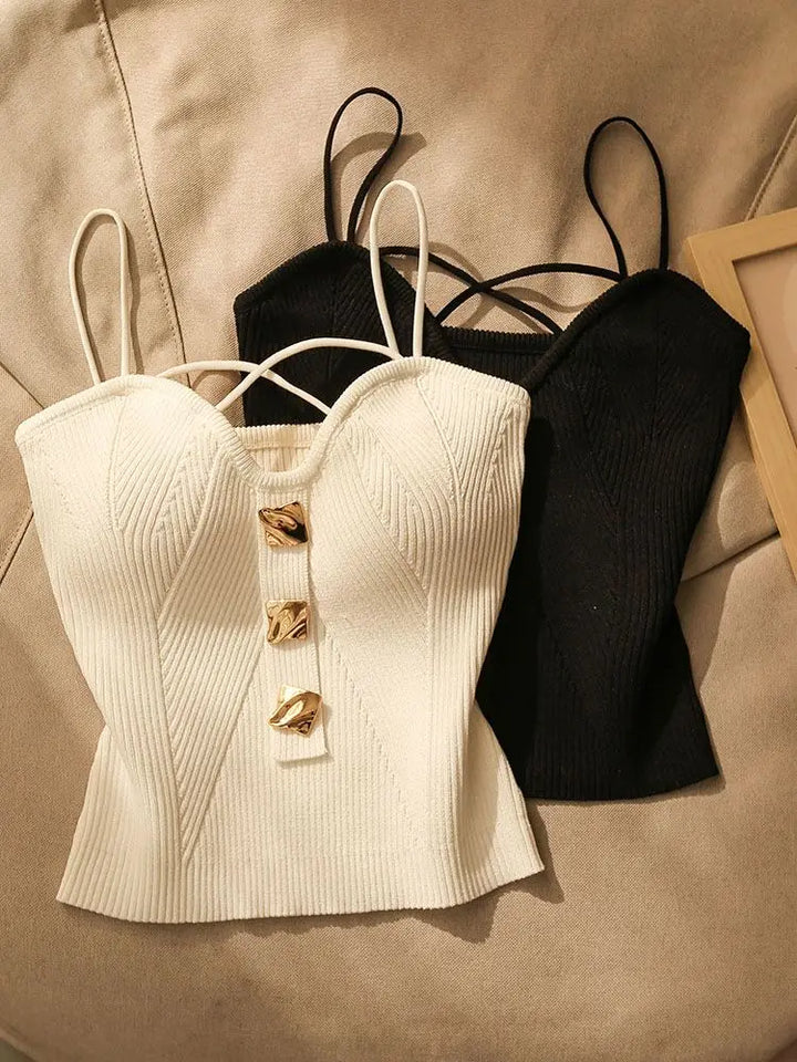 Olivia Bennet | Silk Camisole for Women in Ivory