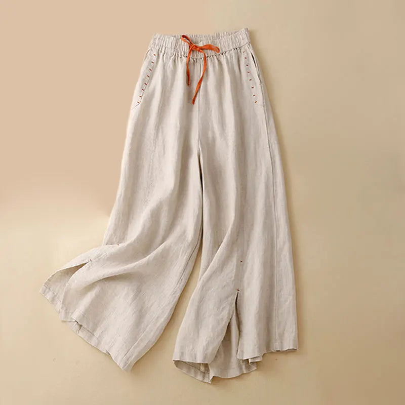 Olivia Bennet | Wide Leg Drawstring Pant for Women in Soft Fabric