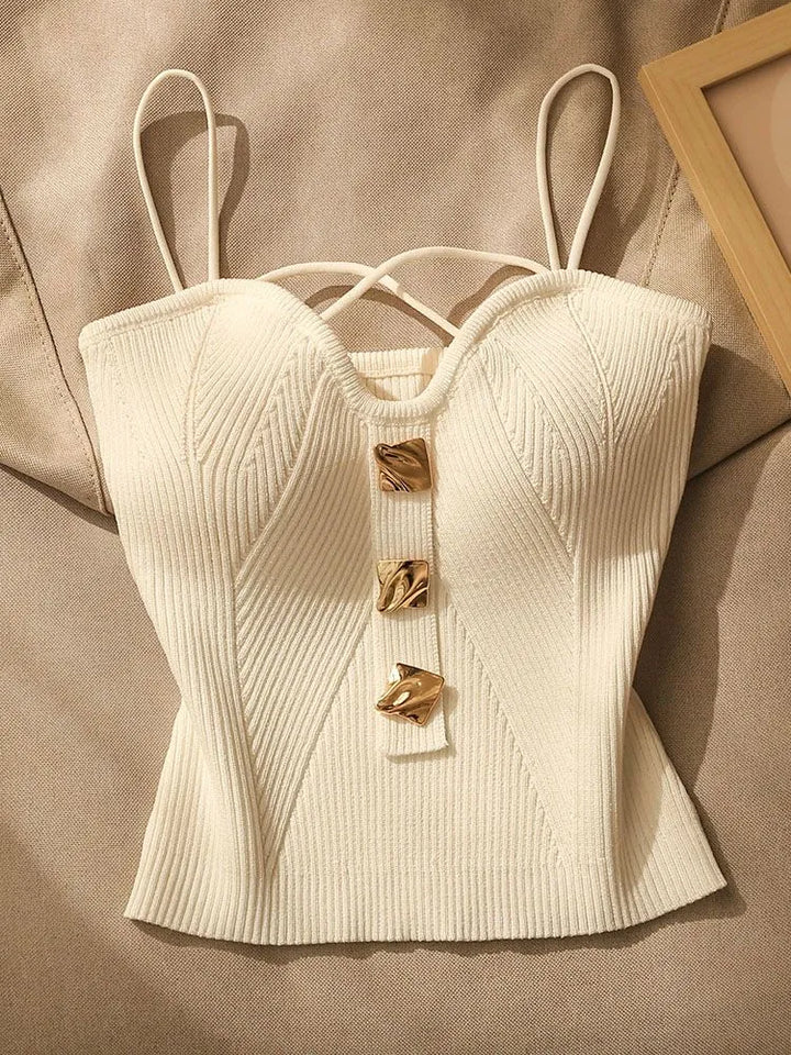 Olivia Bennet | Silk Camisole for Women in Ivory