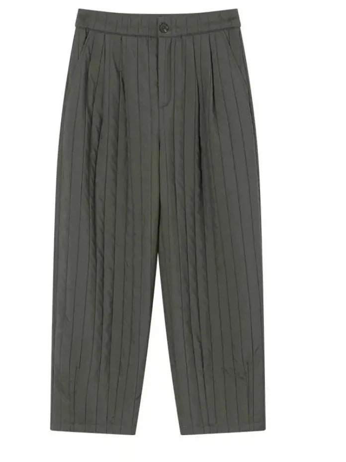 Olivia Bennet | Cotton Wide-Leg Pants for Women in Natural Color