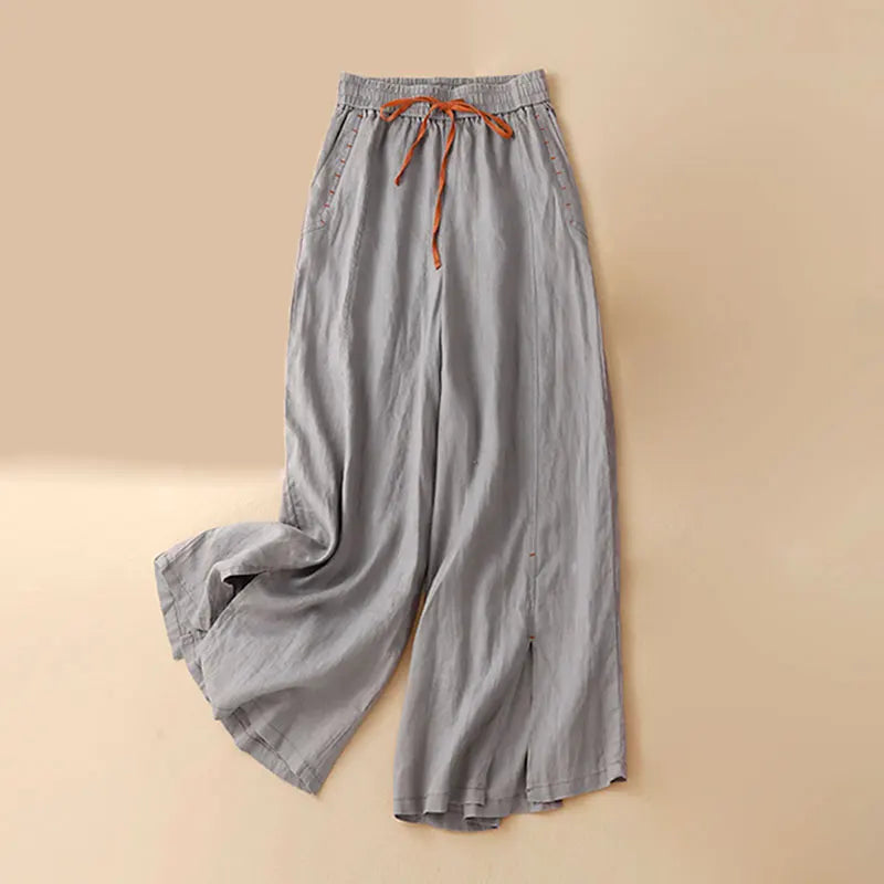 Olivia Bennet | Wide Leg Drawstring Pant for Women in Soft Fabric
