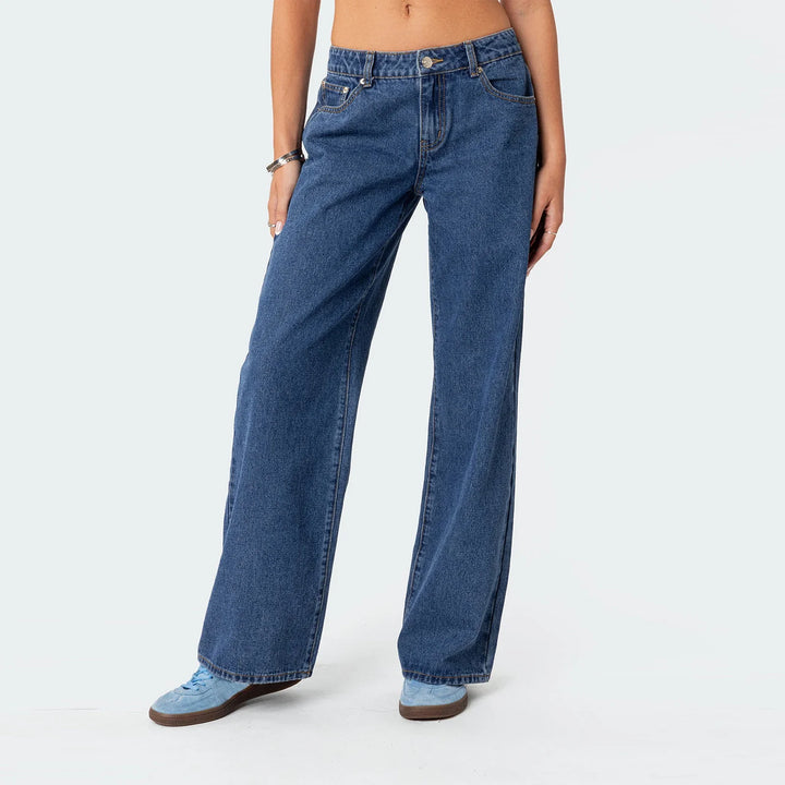 Olivia Bennet | Straight Jeans for Women in Denim