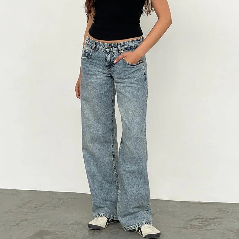 Olivia Bennet | Low-Waist Denim Jeans for Women