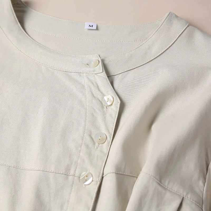 Olivia Bennet | Gathered Lantern Sleeve Blouse