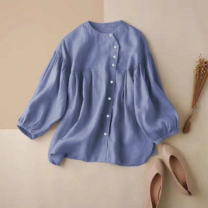 Olivia Bennet | Gathered Lantern Sleeve Blouse