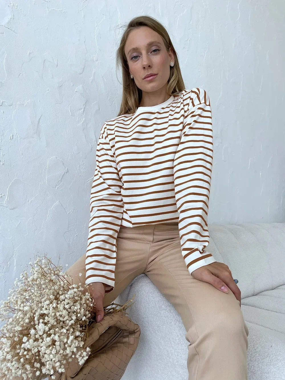 Olivia Bennet | Striped Cotton Shirt