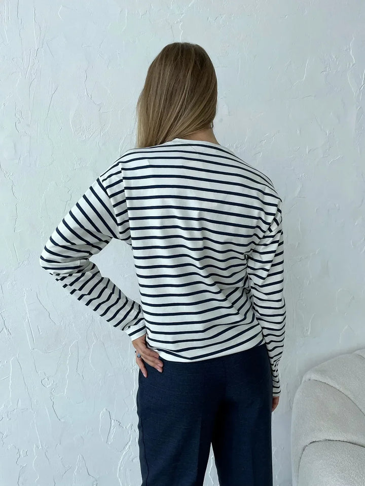 Olivia Bennet | Striped Cotton Shirt