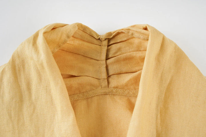 Olivia Bennet | Drape Linen Vest for Women