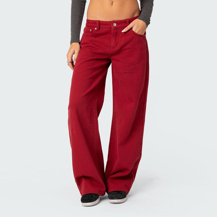 Olivia Bennet | Straight Jeans for Women in Denim