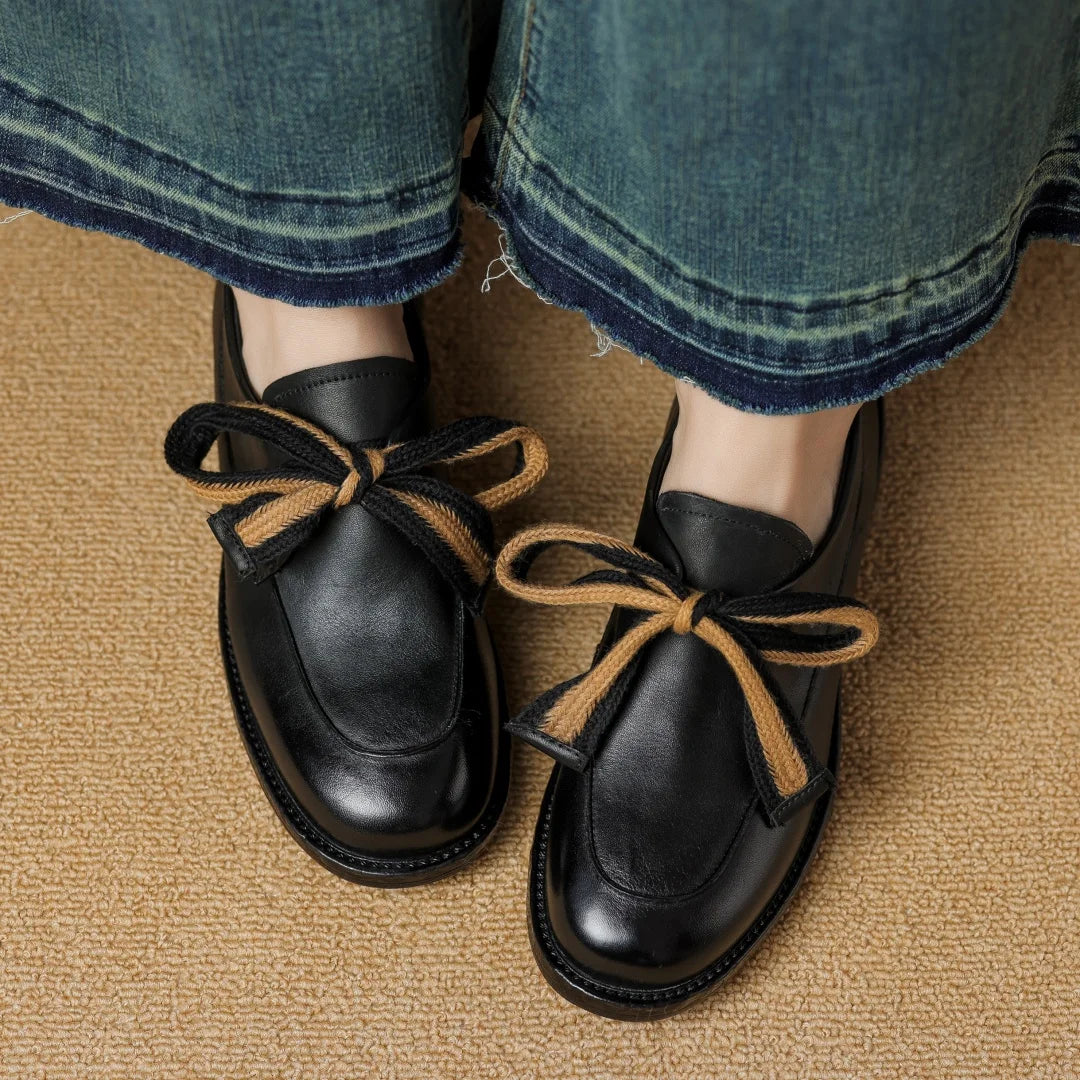 Olivia Bennet | Classic Leather Loafers for Women