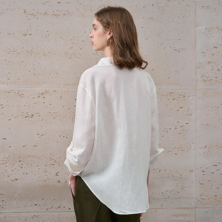 Olivia Bennet | Classic Linen Shirt for Women