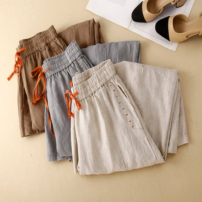Olivia Bennet | Wide Leg Drawstring Pant for Women in Soft Fabric