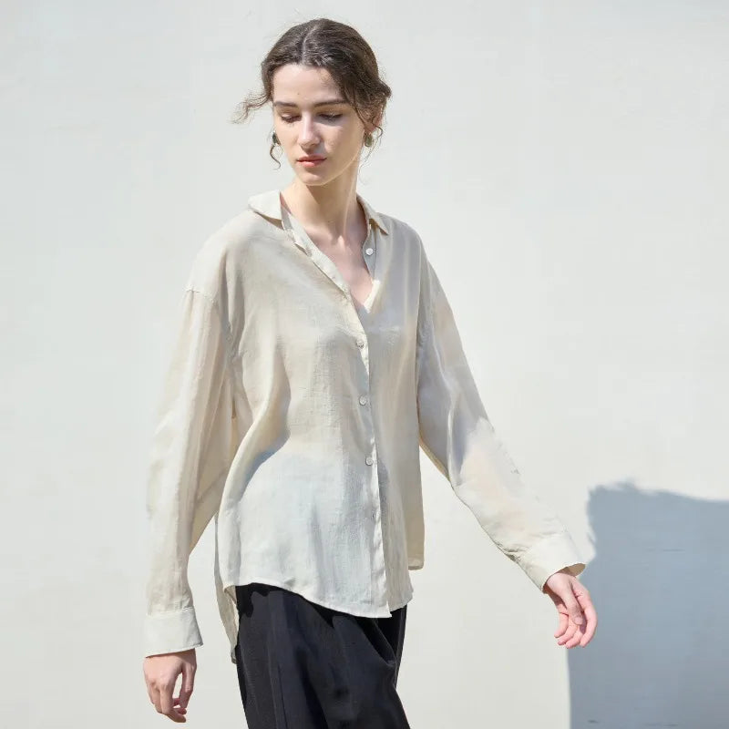 Olivia Bennet | Relaxed Ramie Button Down