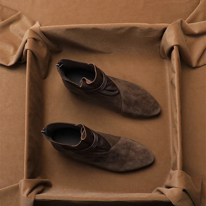 Olivia Bennet | Italian Crest Suede Boots for Women