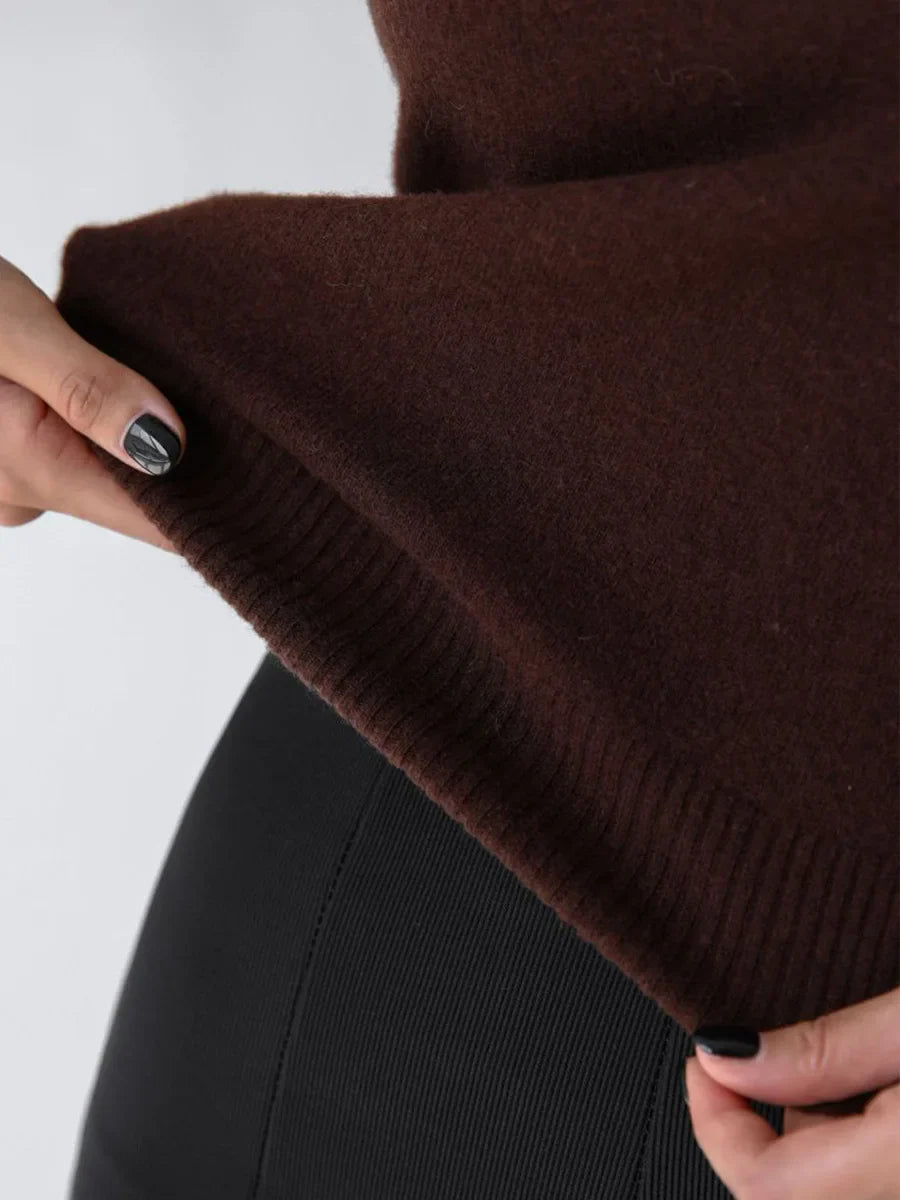 Olivia Bennet | High-Neck Vest for Women in Black