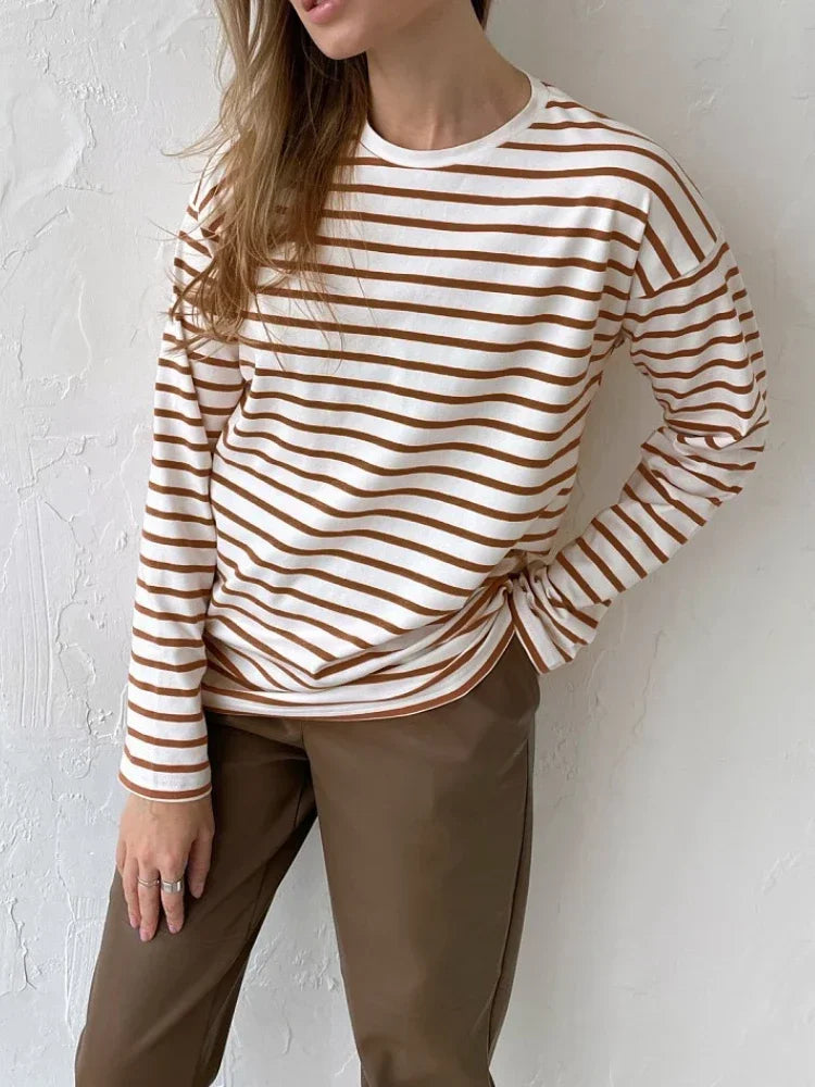 Olivia Bennet | Striped Cotton Shirt