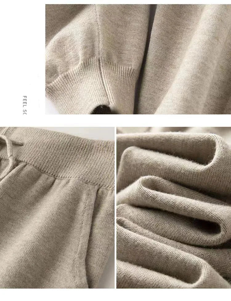 Olivia Bennet | Wool Pants for Women in Classic Fit, Gray