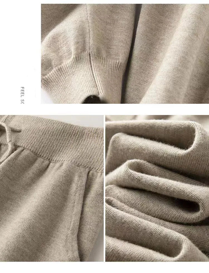 Olivia Bennet | Wool Pants for Women in Classic Fit, Gray