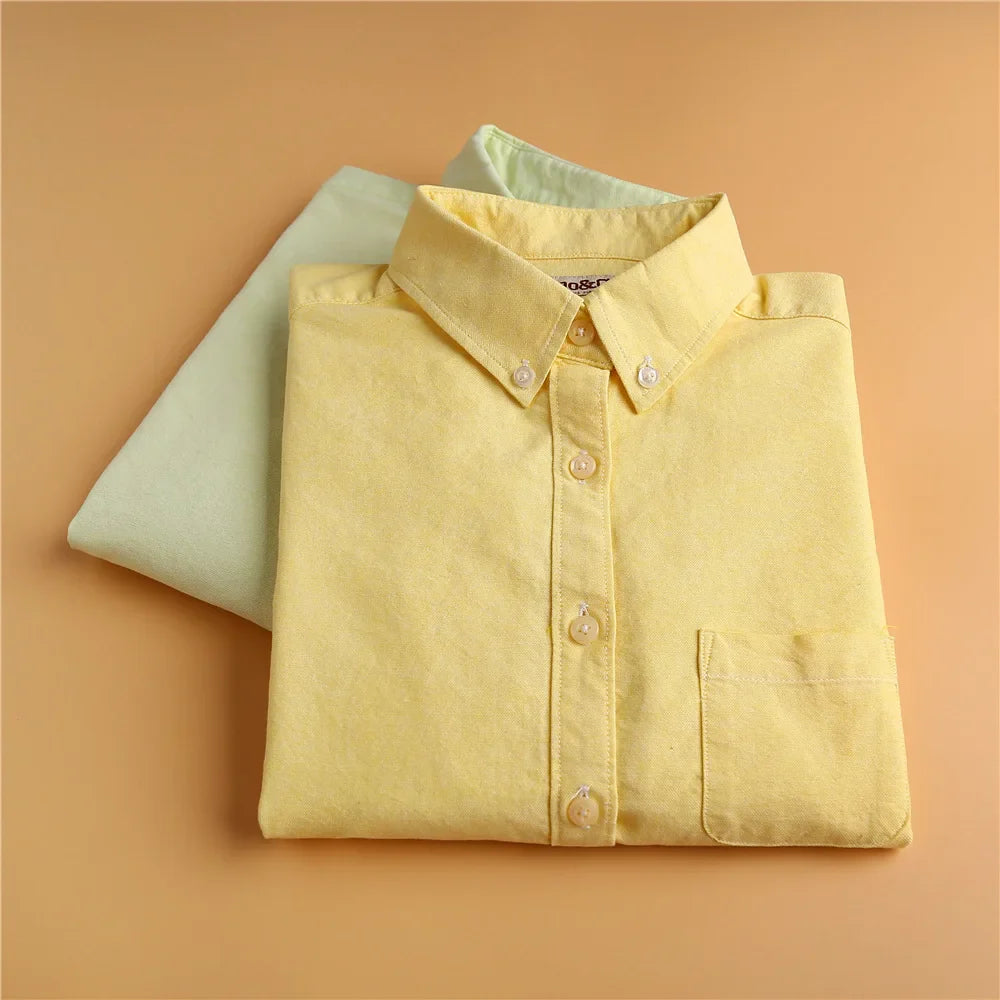 Olivia Bennet | Elegant Blouse for Women in Pastel Oxford