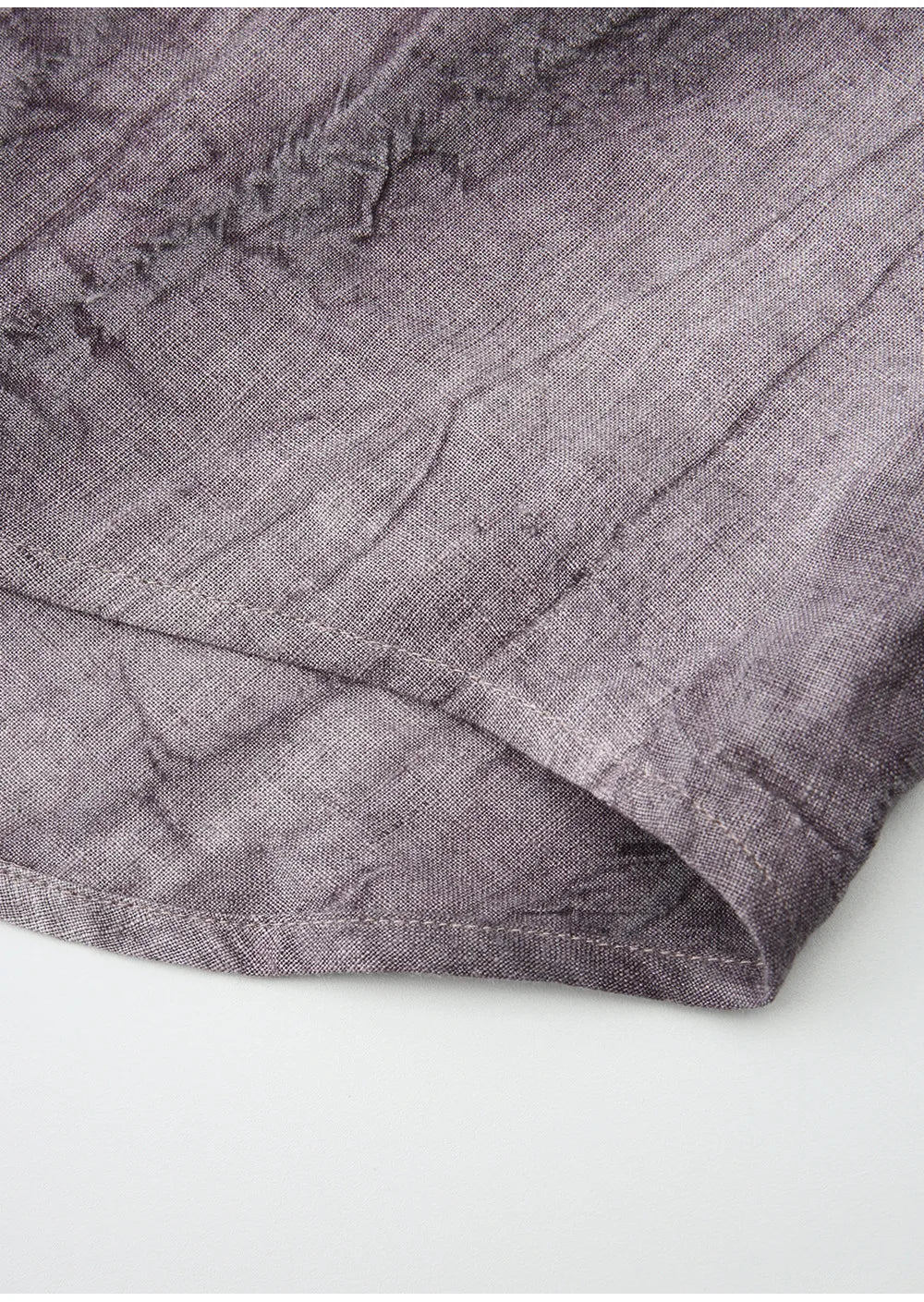 Olivia Bennet | Pleated Linen Button Shirt