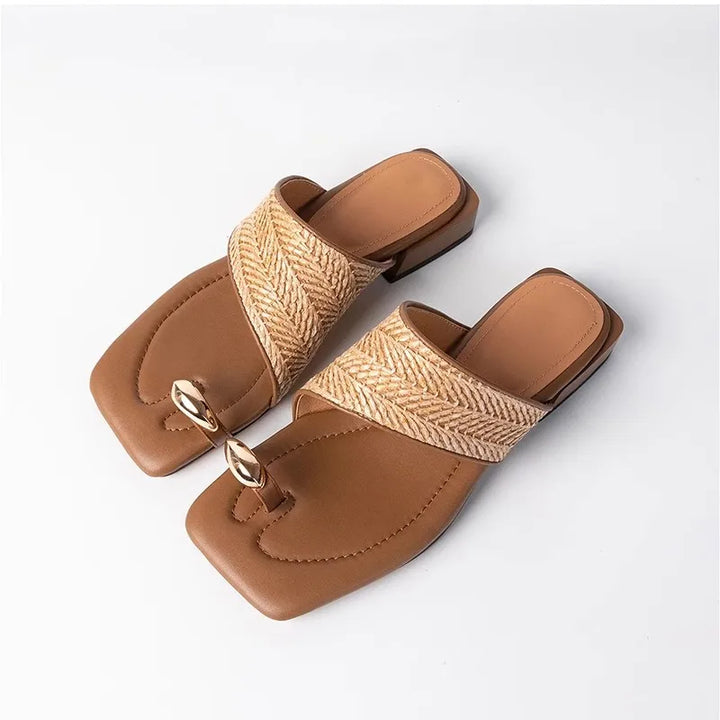 Olivia Bennet | Luxe Flats for Women in Leather, Slip-On Style