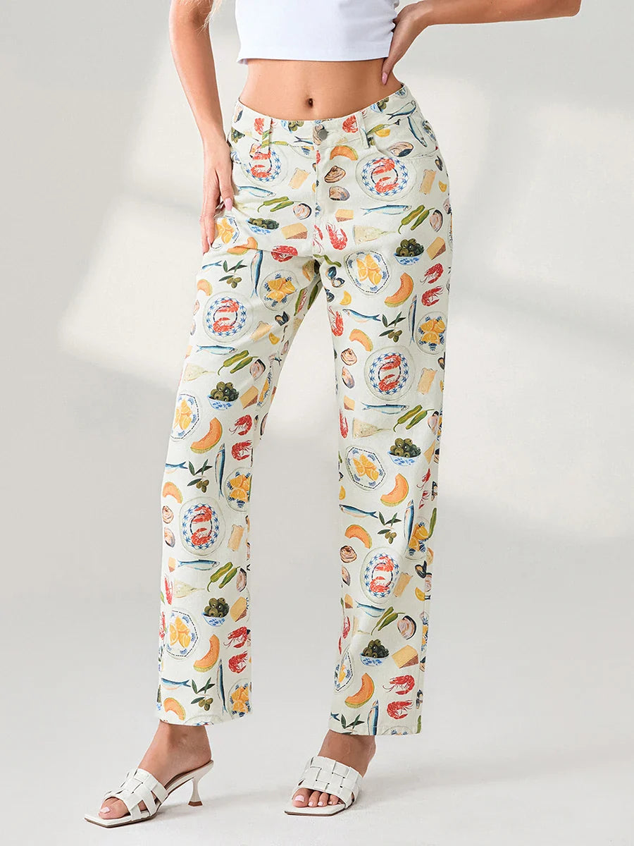 Olivia Bennet | Straight-Leg Jean for Women in Denim