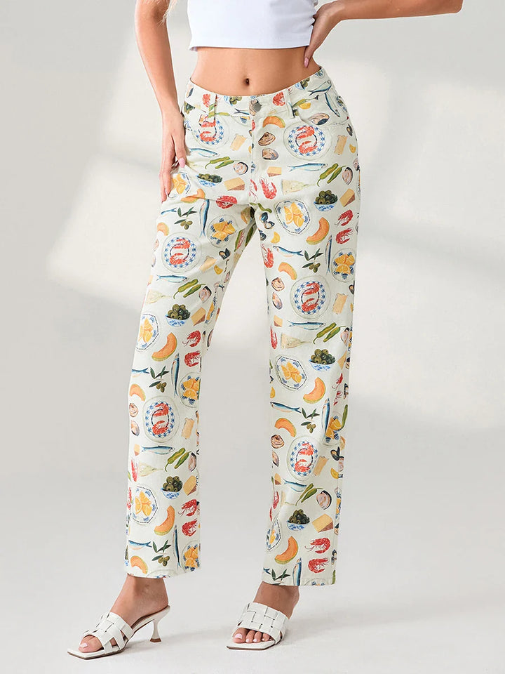 Olivia Bennet | Straight-Leg Jean for Women in Denim