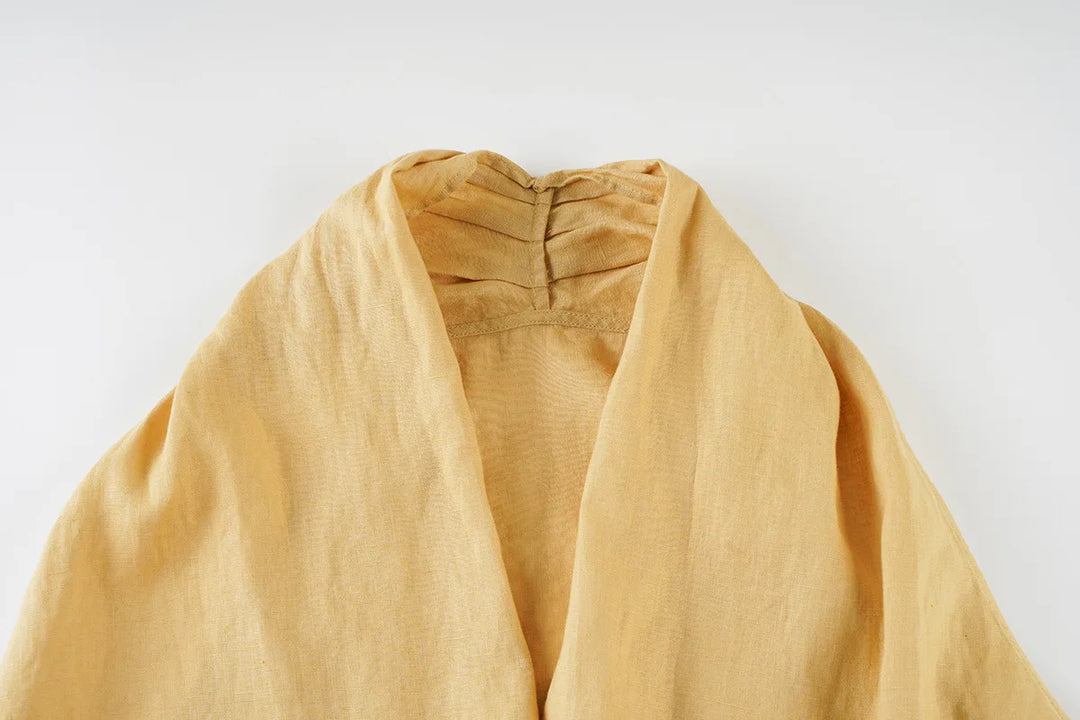 Olivia Bennet | Drape Linen Vest for Women