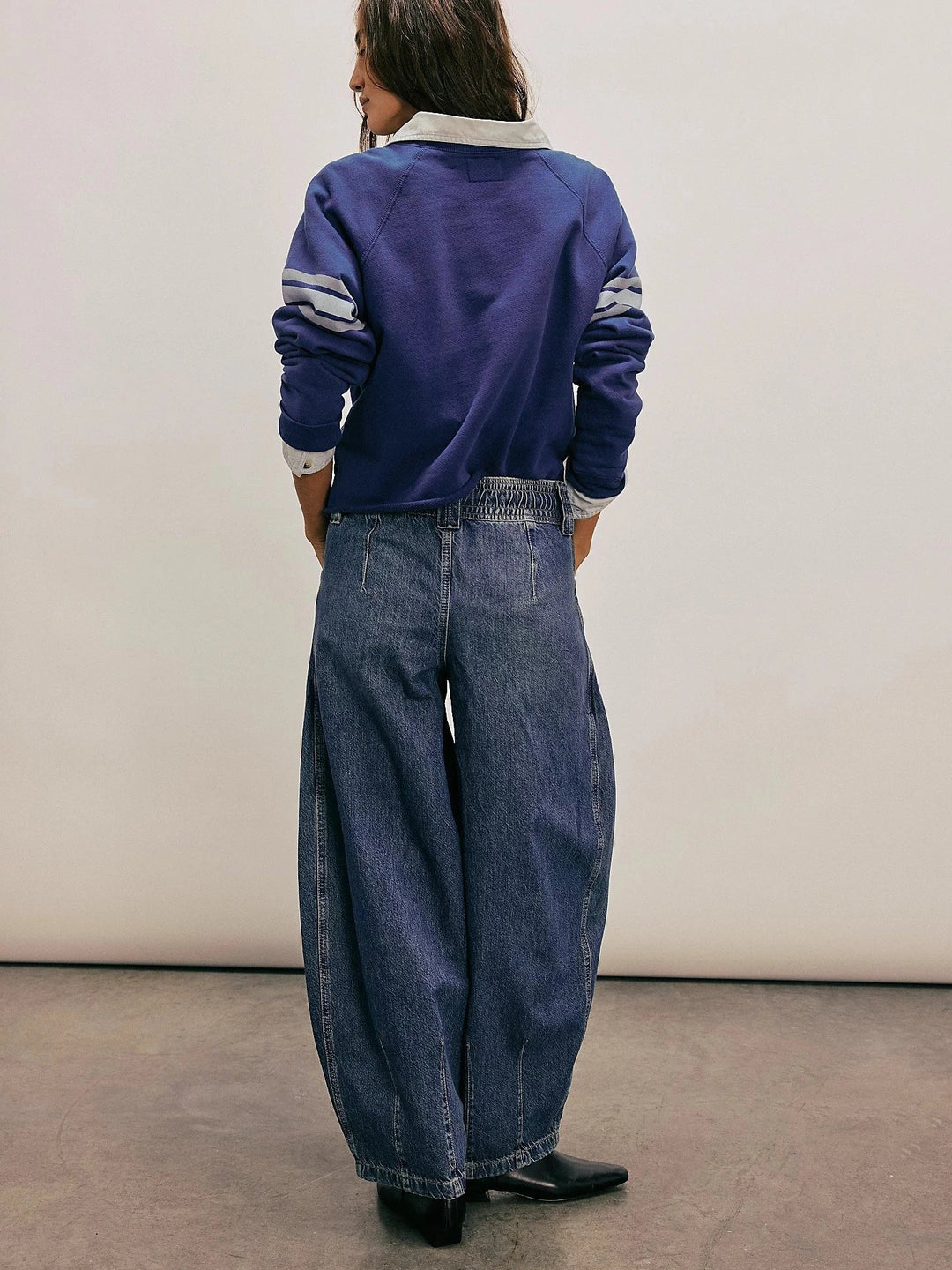 Olivia Bennet | Drawstring Denim Pants for Women