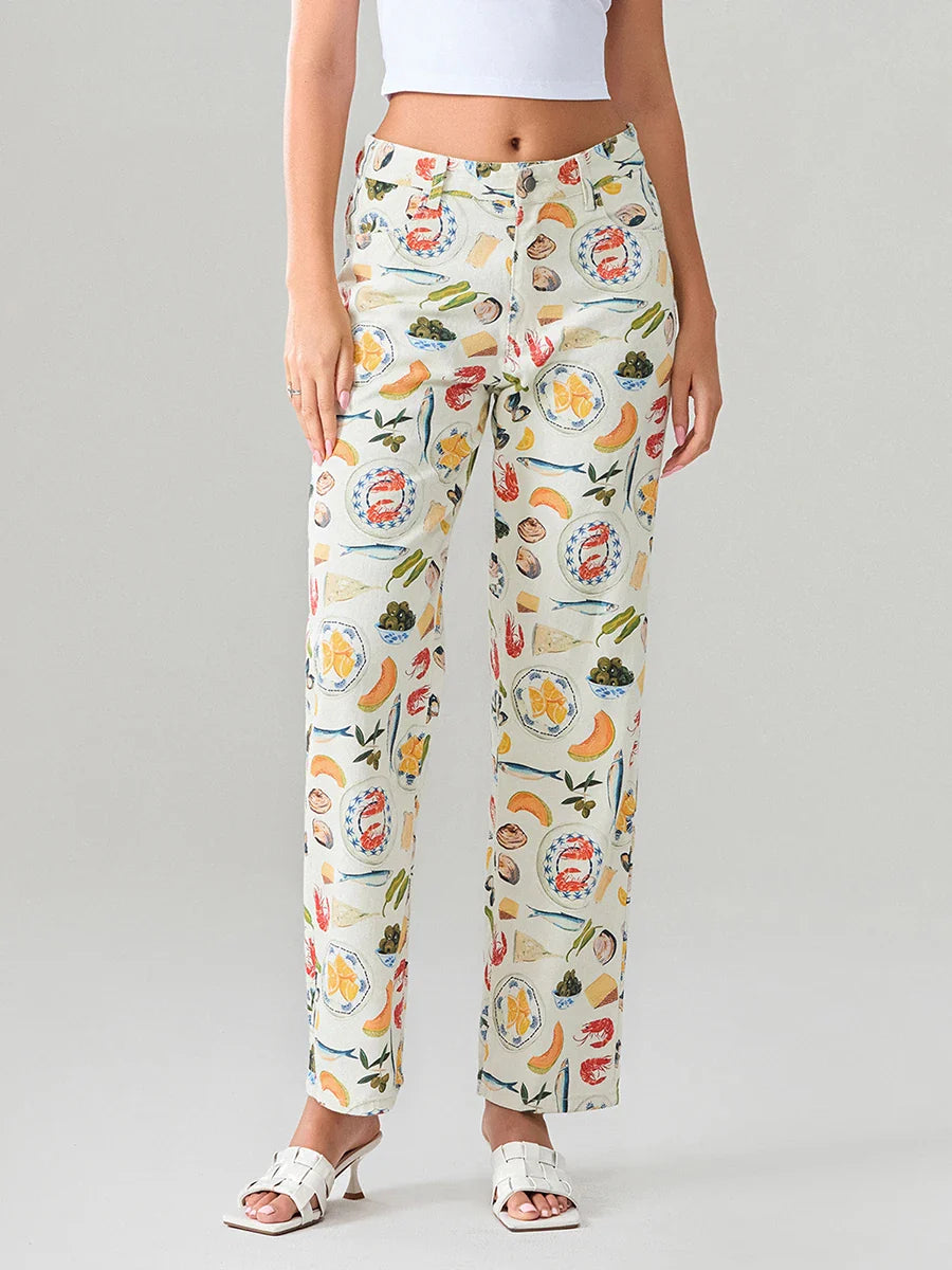 Olivia Bennet | Straight-Leg Jean for Women in Denim