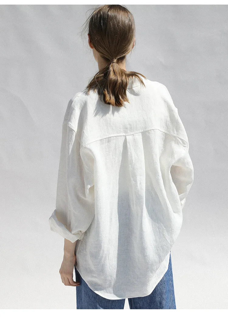 Olivia Bennet | Oversized Linen Blouse