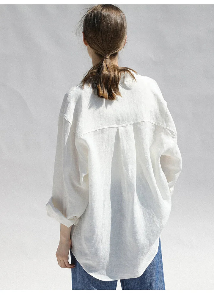 Olivia Bennet | Oversized Linen Blouse