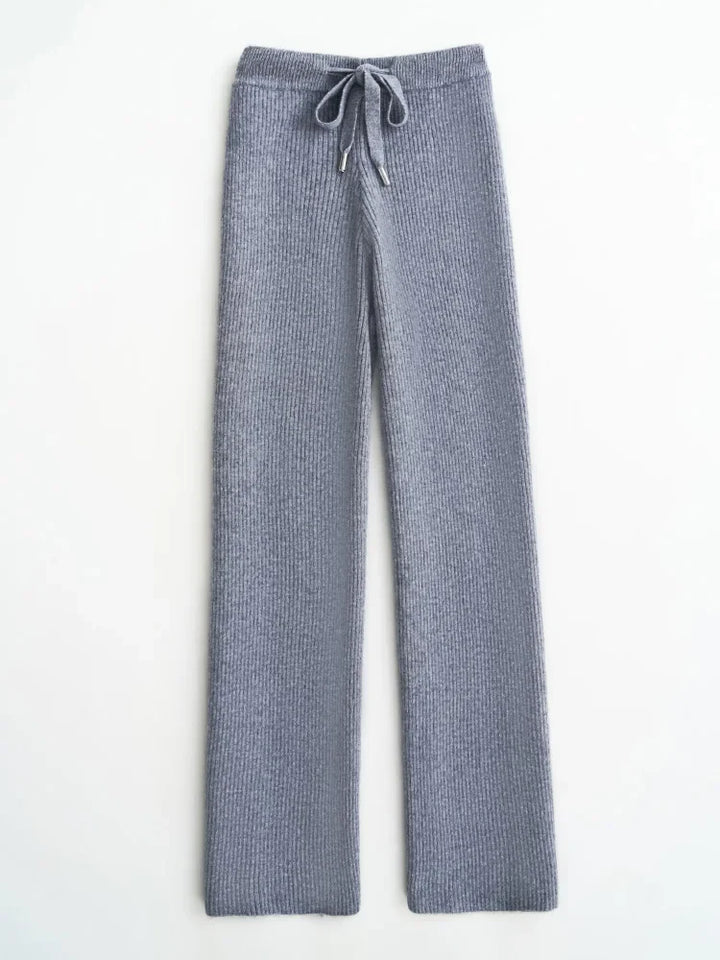Olivia Bennet | Wool Wide Leg Pants for Women