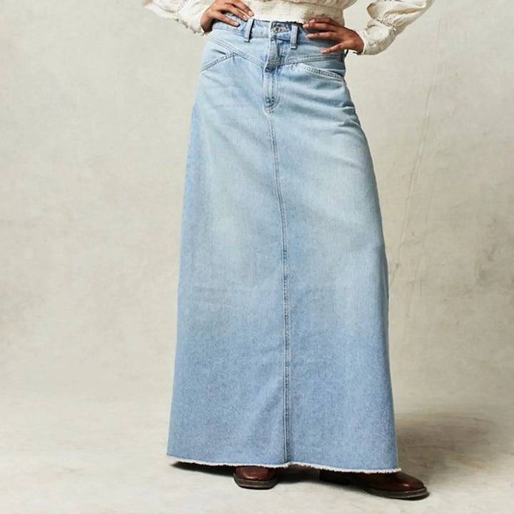 Olivia Bennet | Vintage Denim Skirt for Women