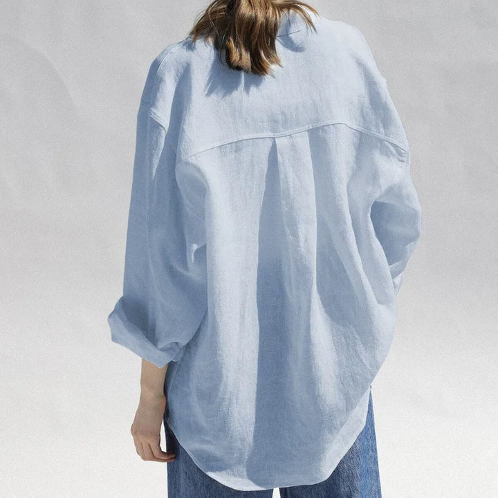 Olivia Bennet | Oversized Linen Blouse