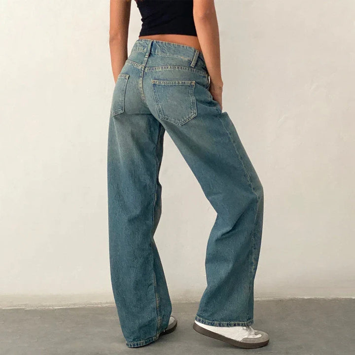 Olivia Bennet | Low-Waist Denim Jeans for Women