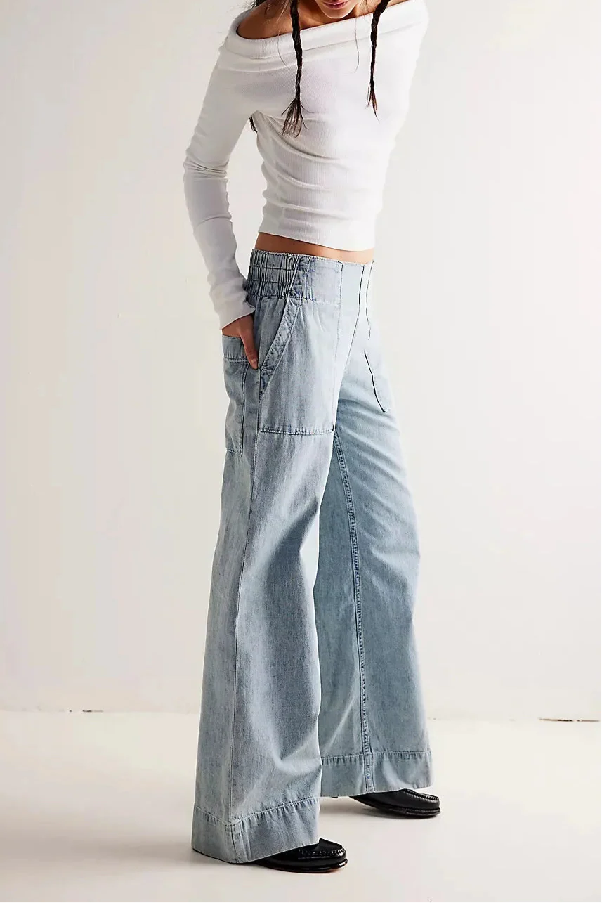 Olivia Bennet | Wide-Leg Denim Jeans for Women