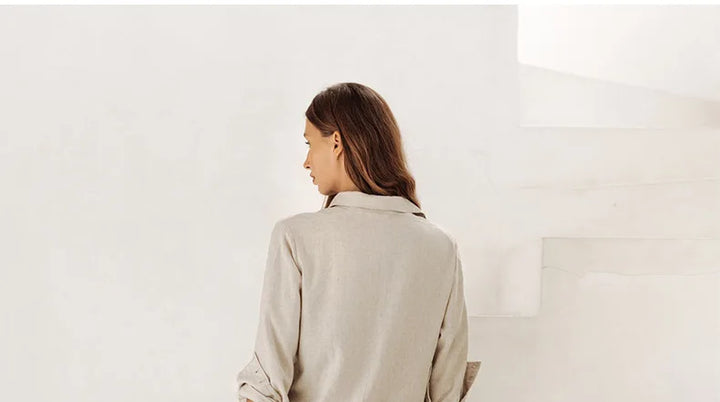 Olivia Bennet | Linen Wide Leg Pant for Women in Ruffle Style
